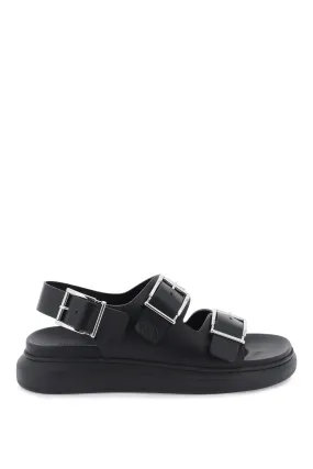 Alexander McQueen leather sandals with maxi buckles