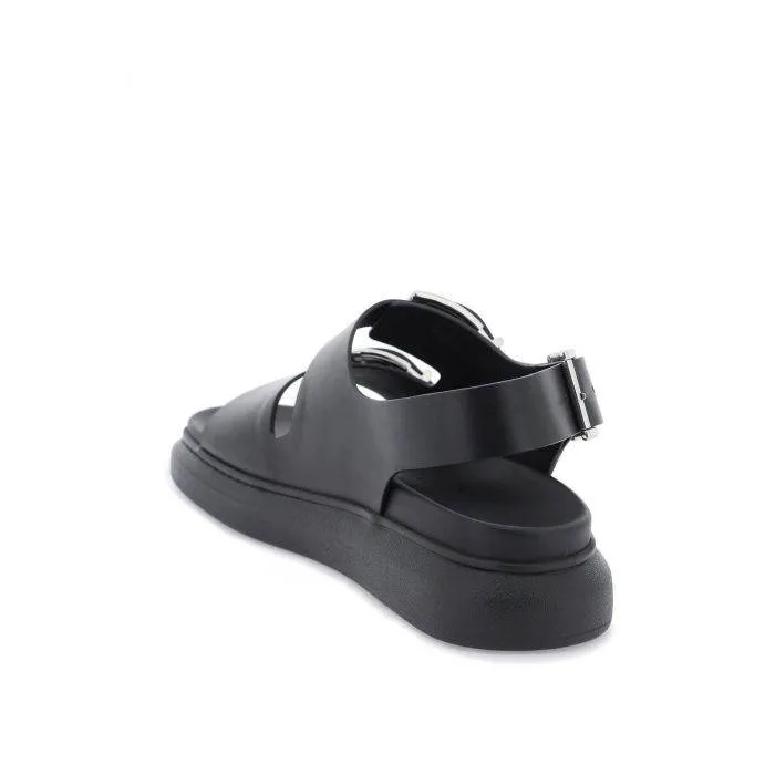 Alexander McQueen leather sandals with maxi buckles