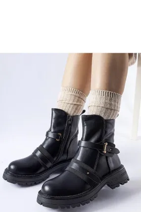 Black insulated ankle boots