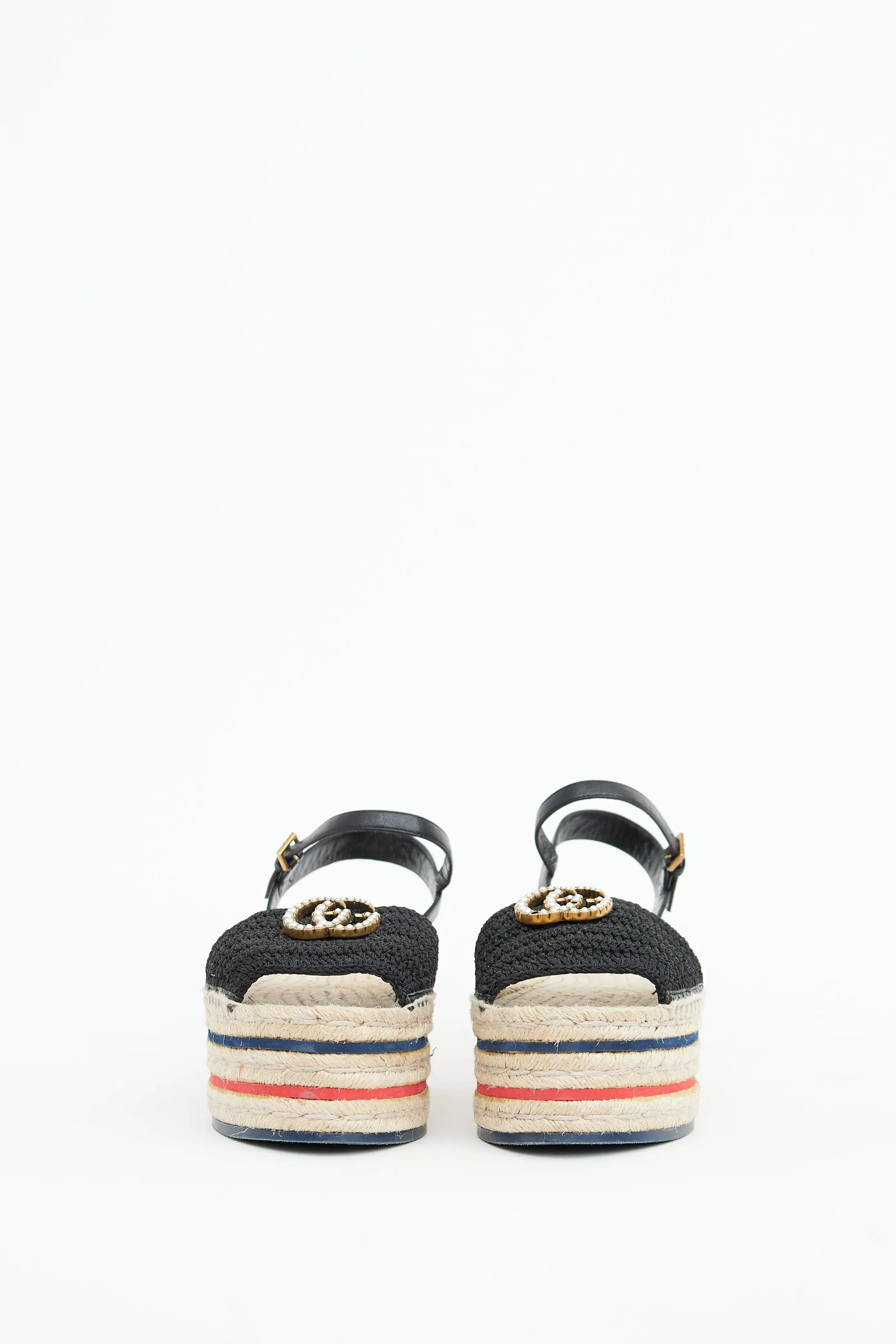 Black Lilibeth Platform Espadrille