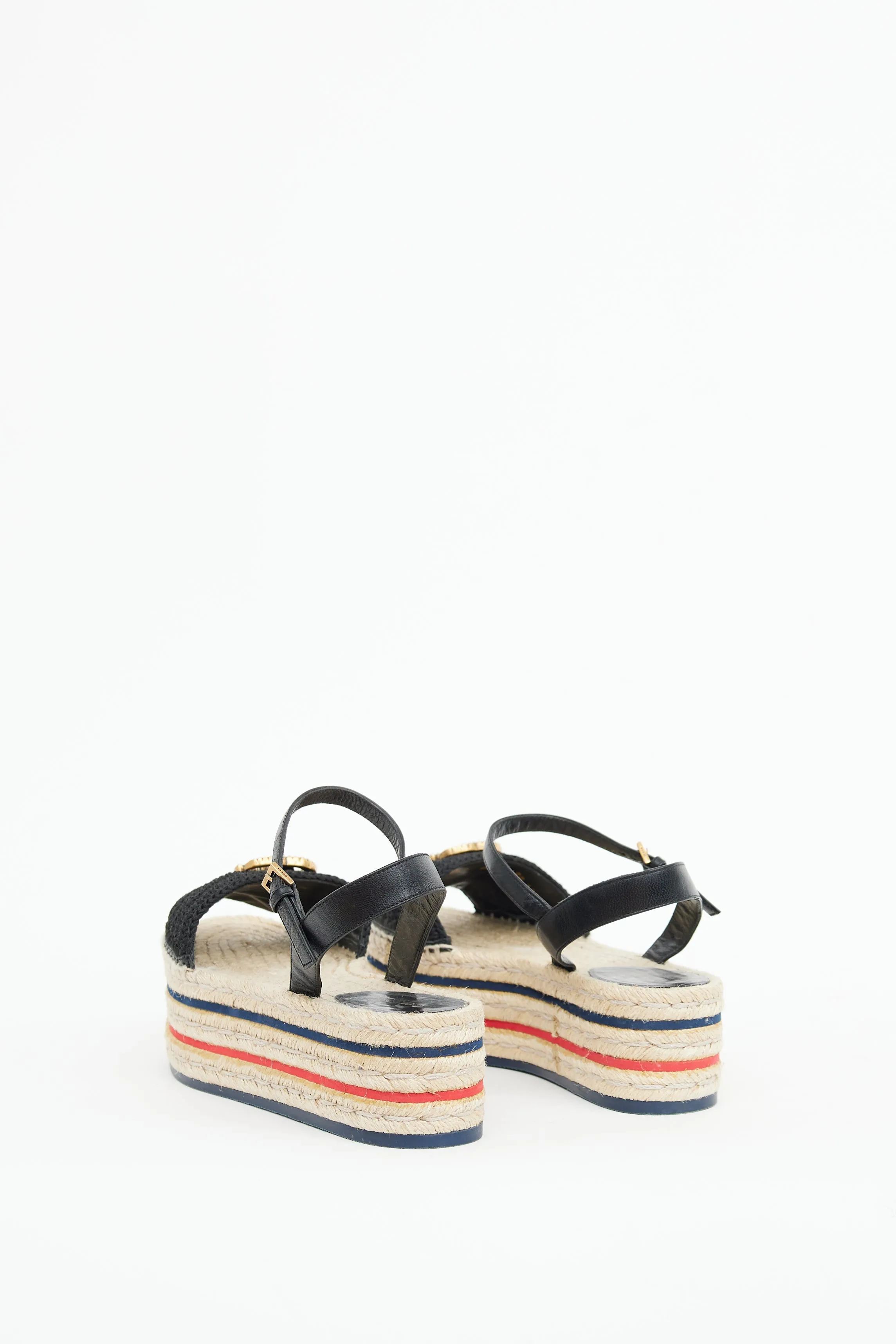 Black Lilibeth Platform Espadrille
