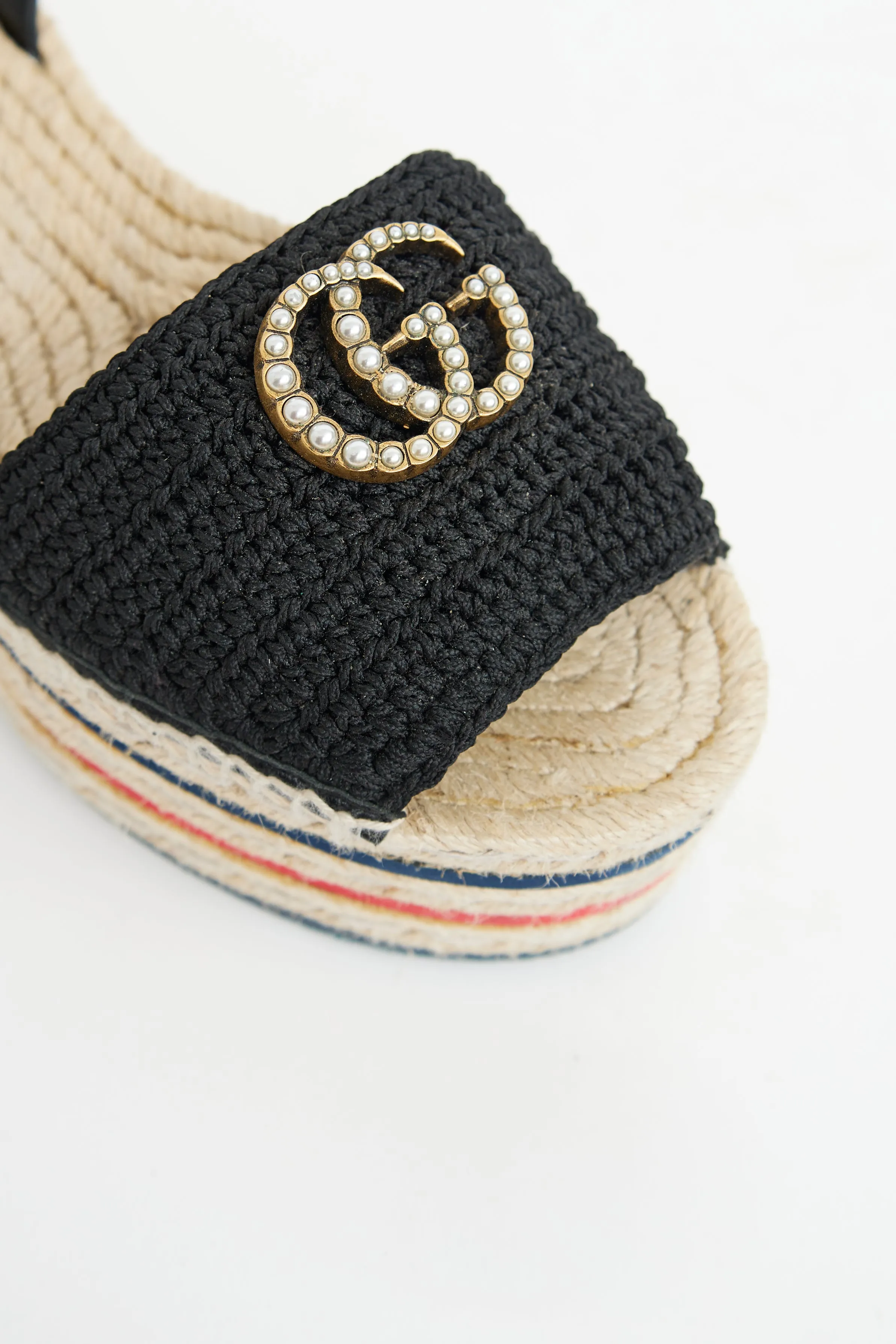 Black Lilibeth Platform Espadrille