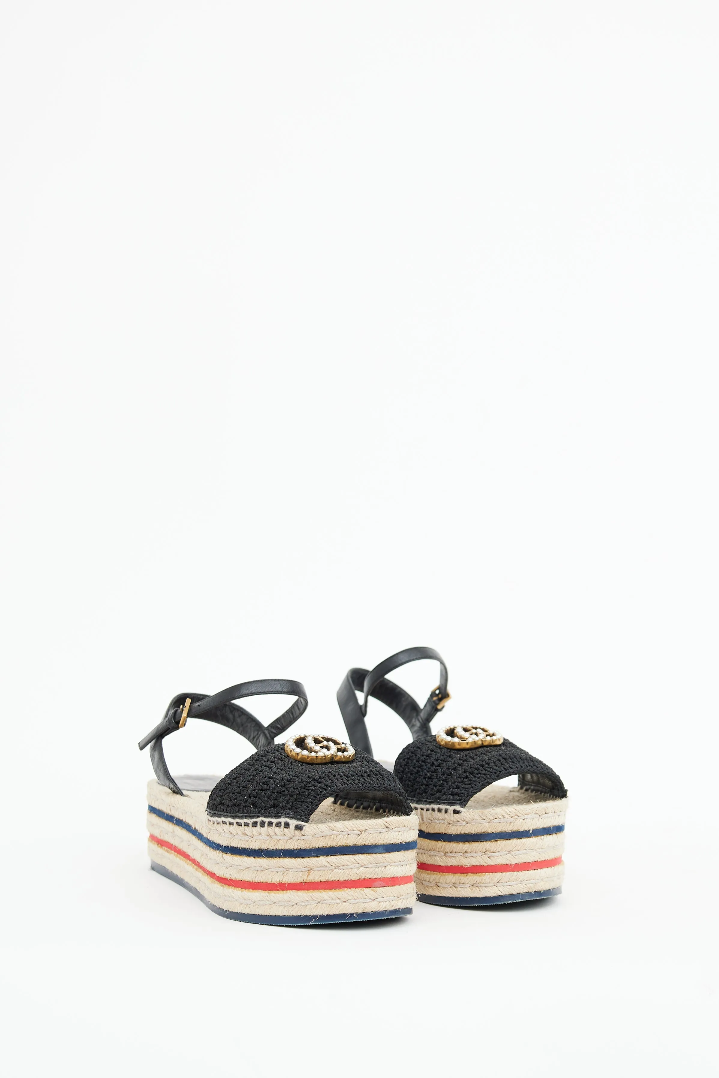 Black Lilibeth Platform Espadrille