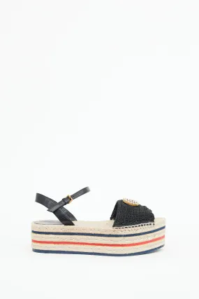 Black Lilibeth Platform Espadrille