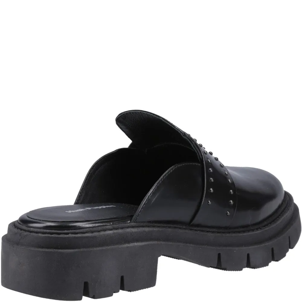 Black Nicole Studded Mules