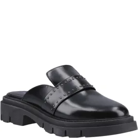 Black Nicole Studded Mules