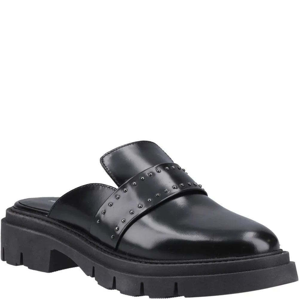 Black Nicole Studded Mules