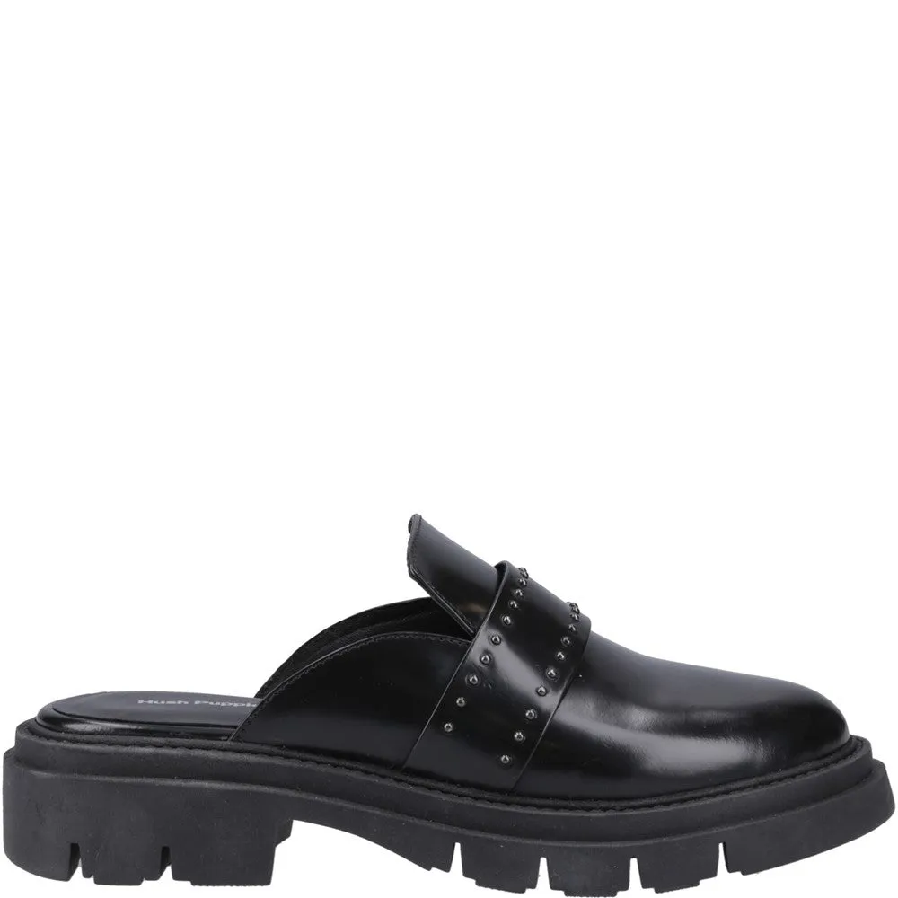 Black Nicole Studded Mules
