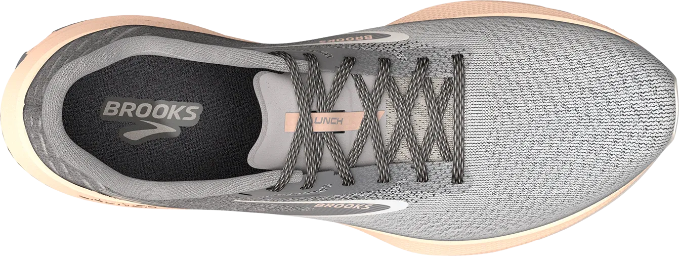 Brooks Women's Launch 10 Running Shoes - Grey/Crystal Grey/Pale Peach 1203981B179