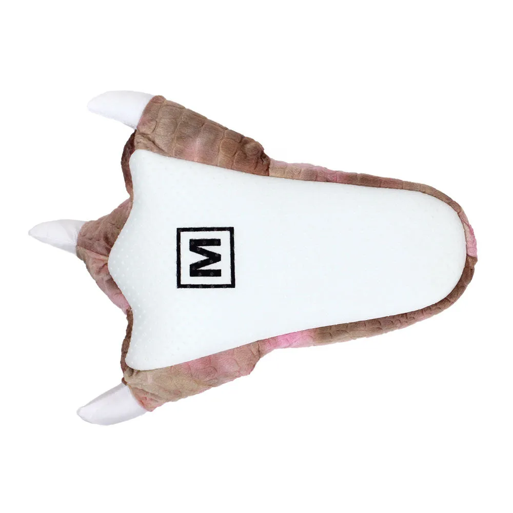 Brown Dinosaur Novelty Slippers JulesRoche Plush Comfort