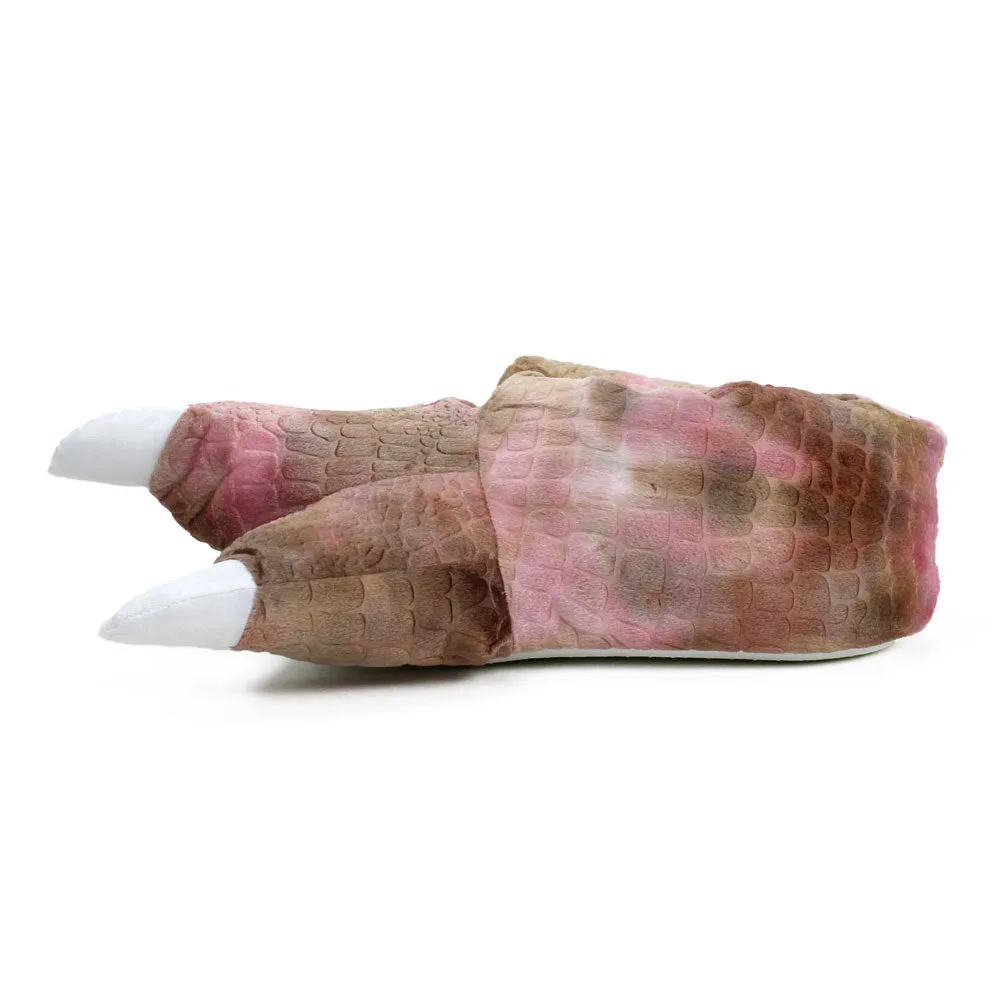 Brown Dinosaur Novelty Slippers JulesRoche Plush Comfort
