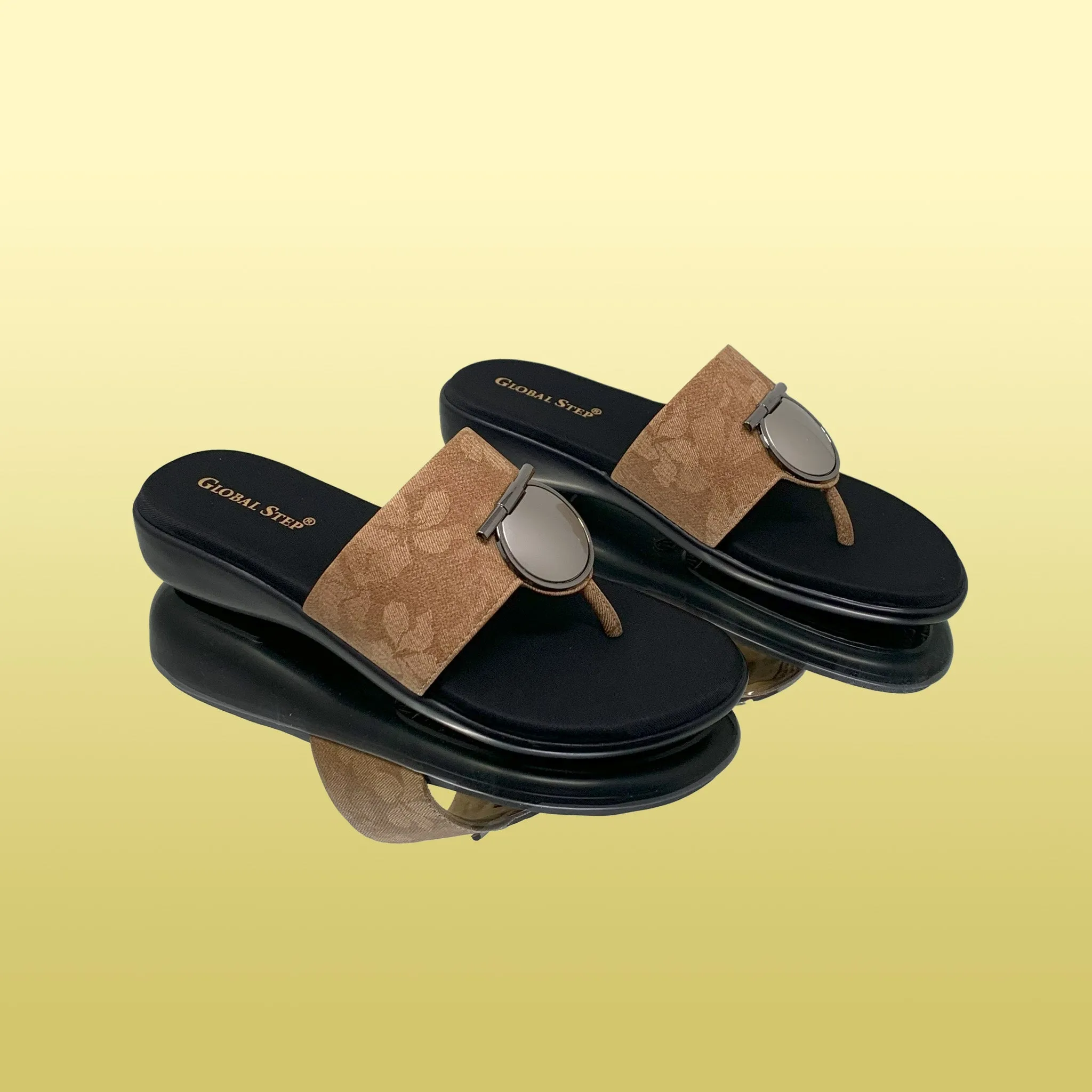 Brown Metallic Accent Slides