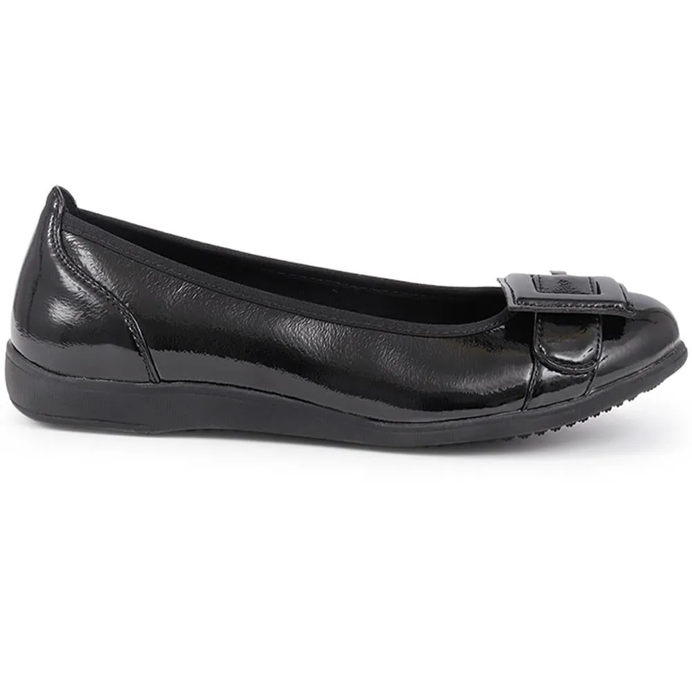 Buckle-Detailed Ballet Pumps  - WBINS40201 / 326 125