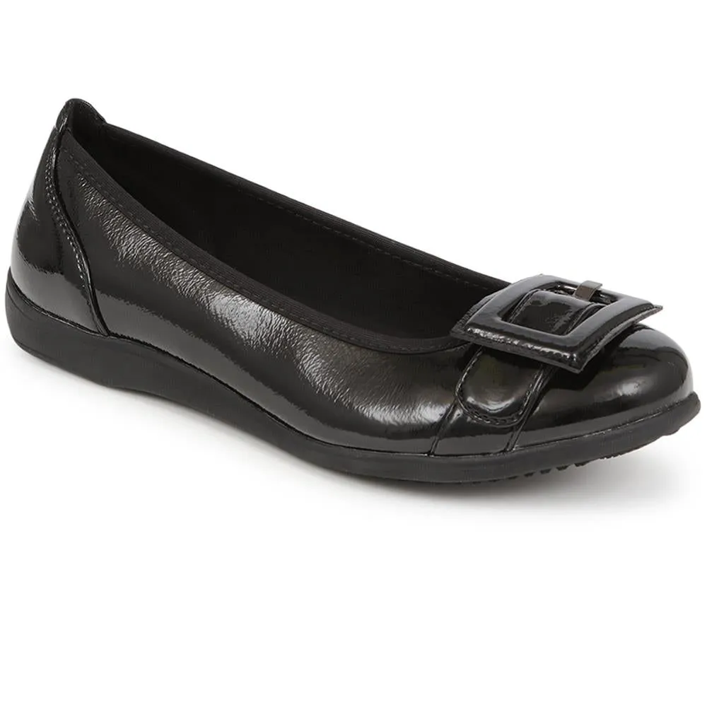 Buckle-Detailed Ballet Pumps  - WBINS40201 / 326 125