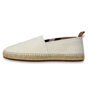 Burberry White Pateman Espadrilles 41