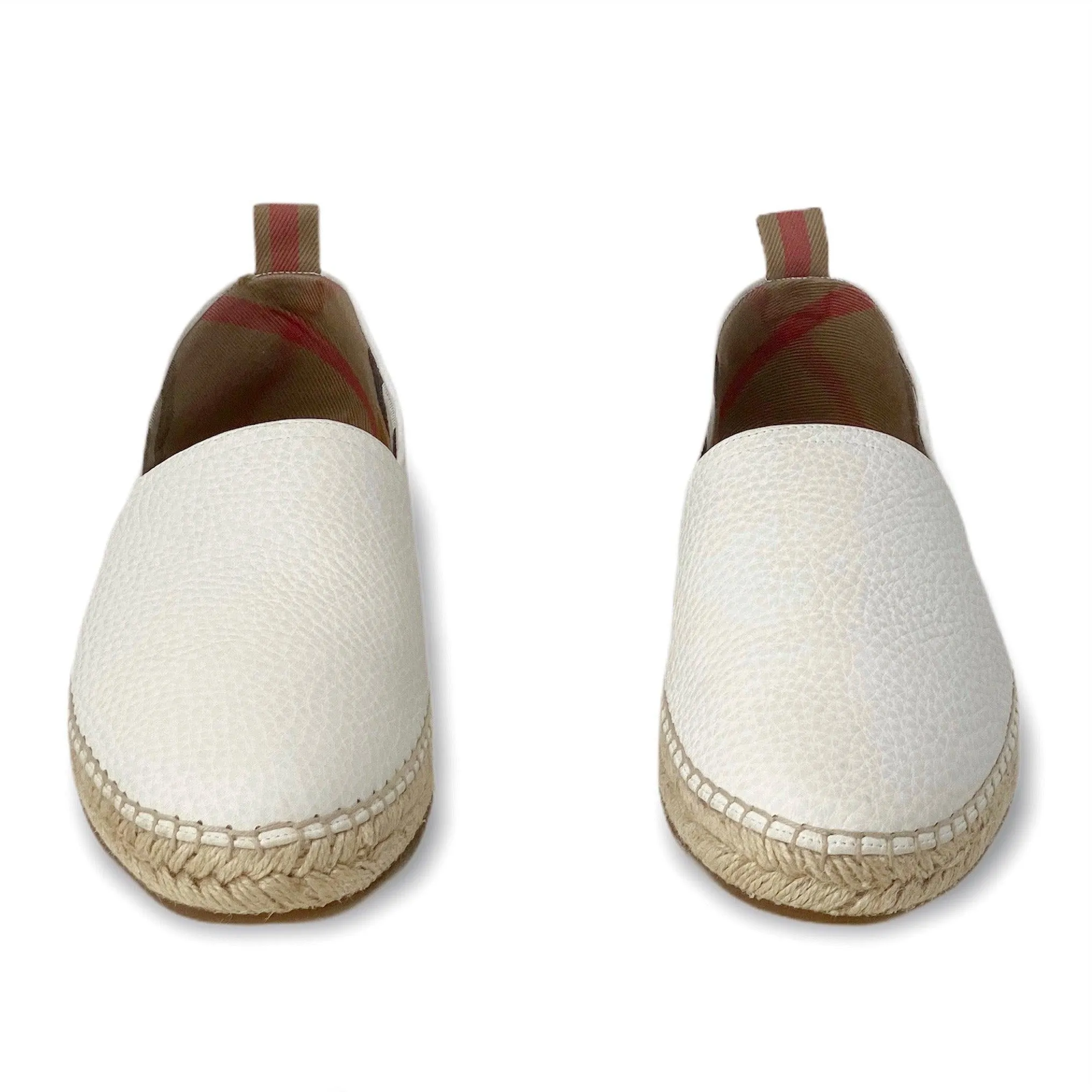 Burberry White Pateman Espadrilles 41