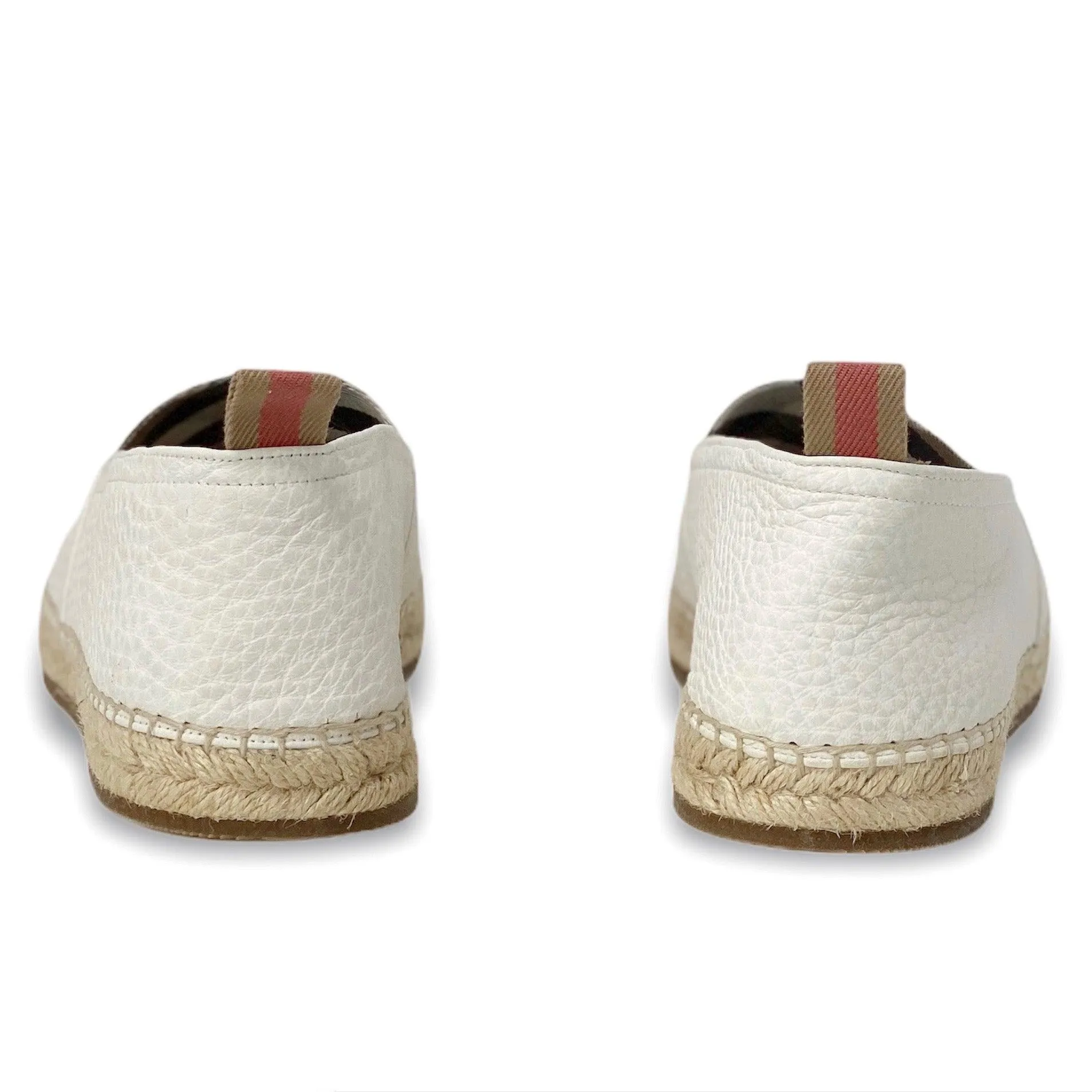 Burberry White Pateman Espadrilles 41