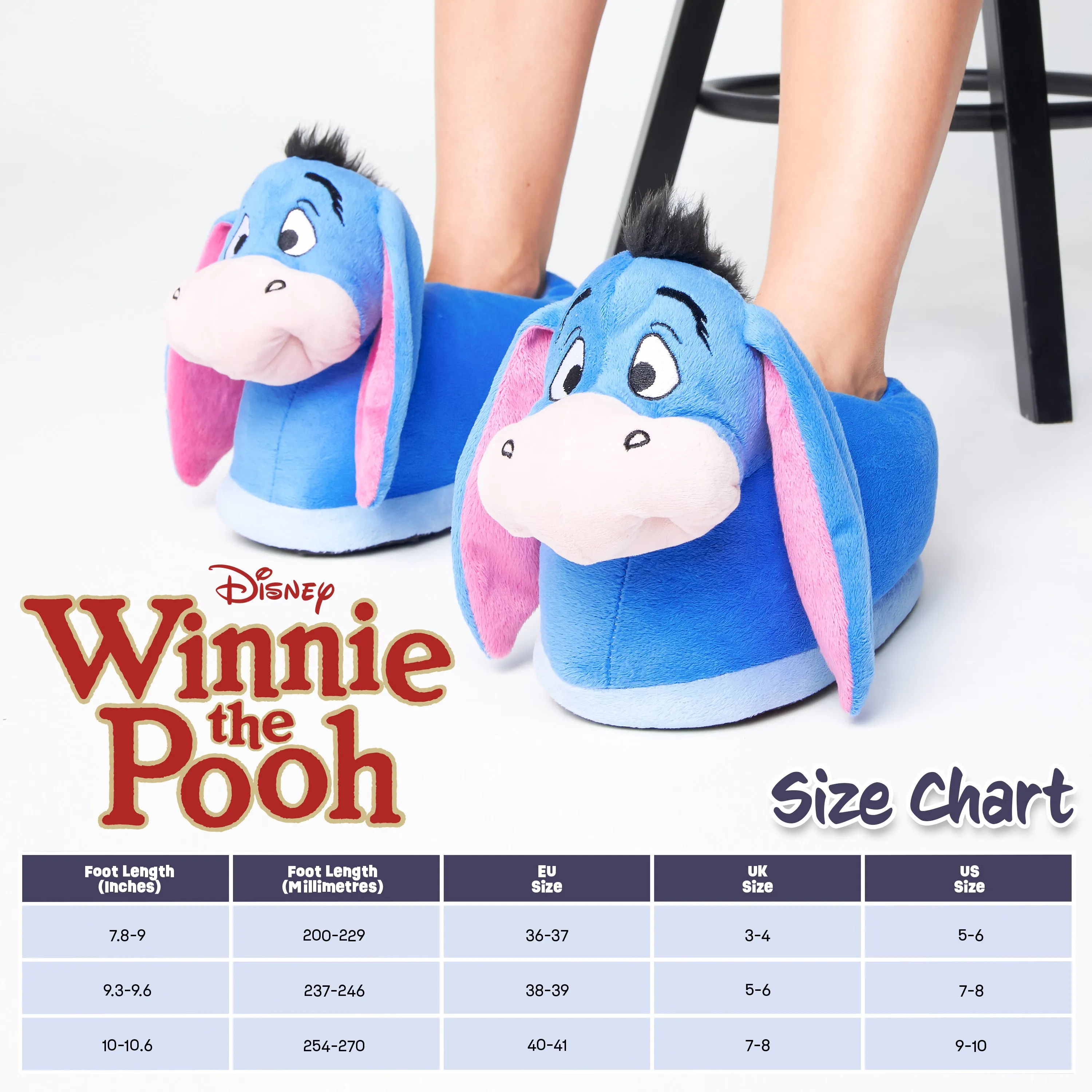 Disney Slippers Women, Plush Ladies Slippers, Eeyore Gifts