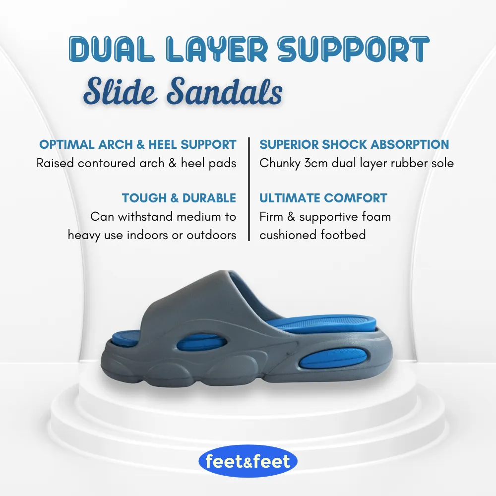 Dual Layer Support Slide Sandals