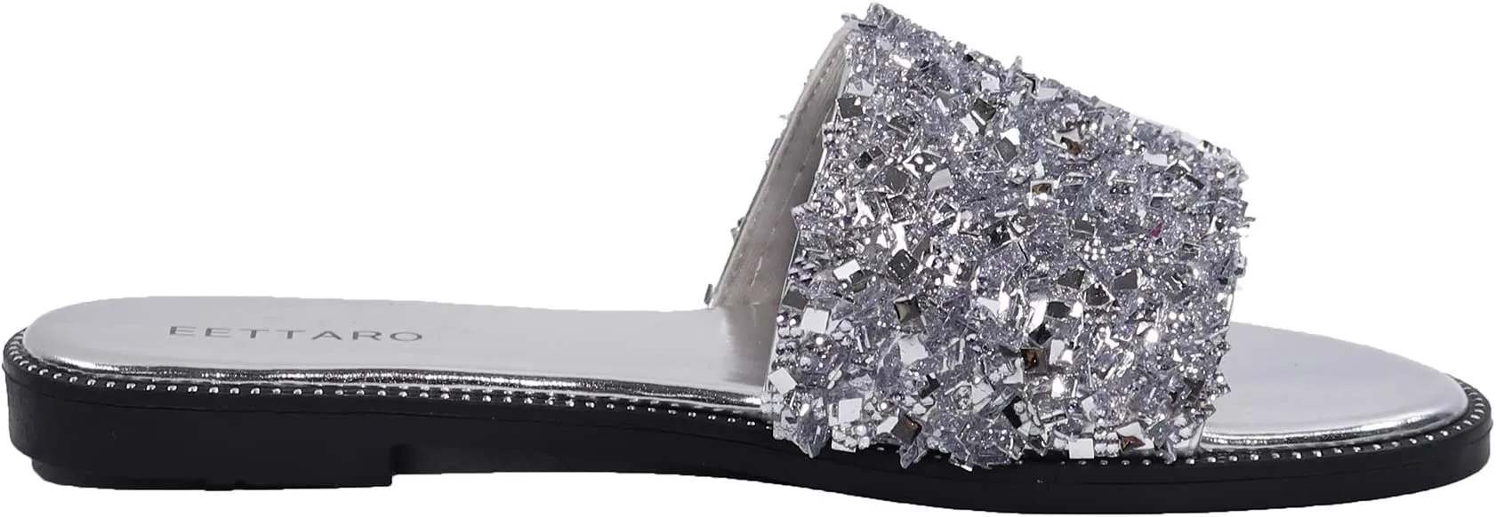 Encrusted Gold Sparkle Fashion Sandals