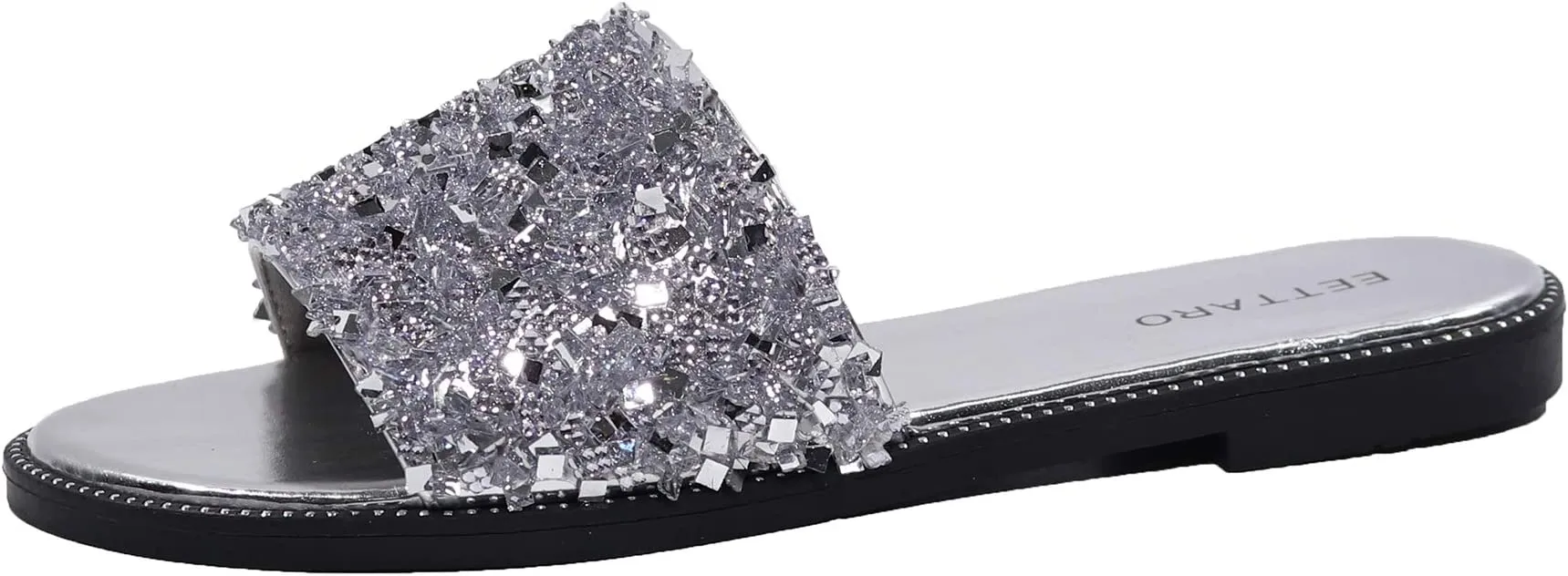 Encrusted Gold Sparkle Fashion Sandals