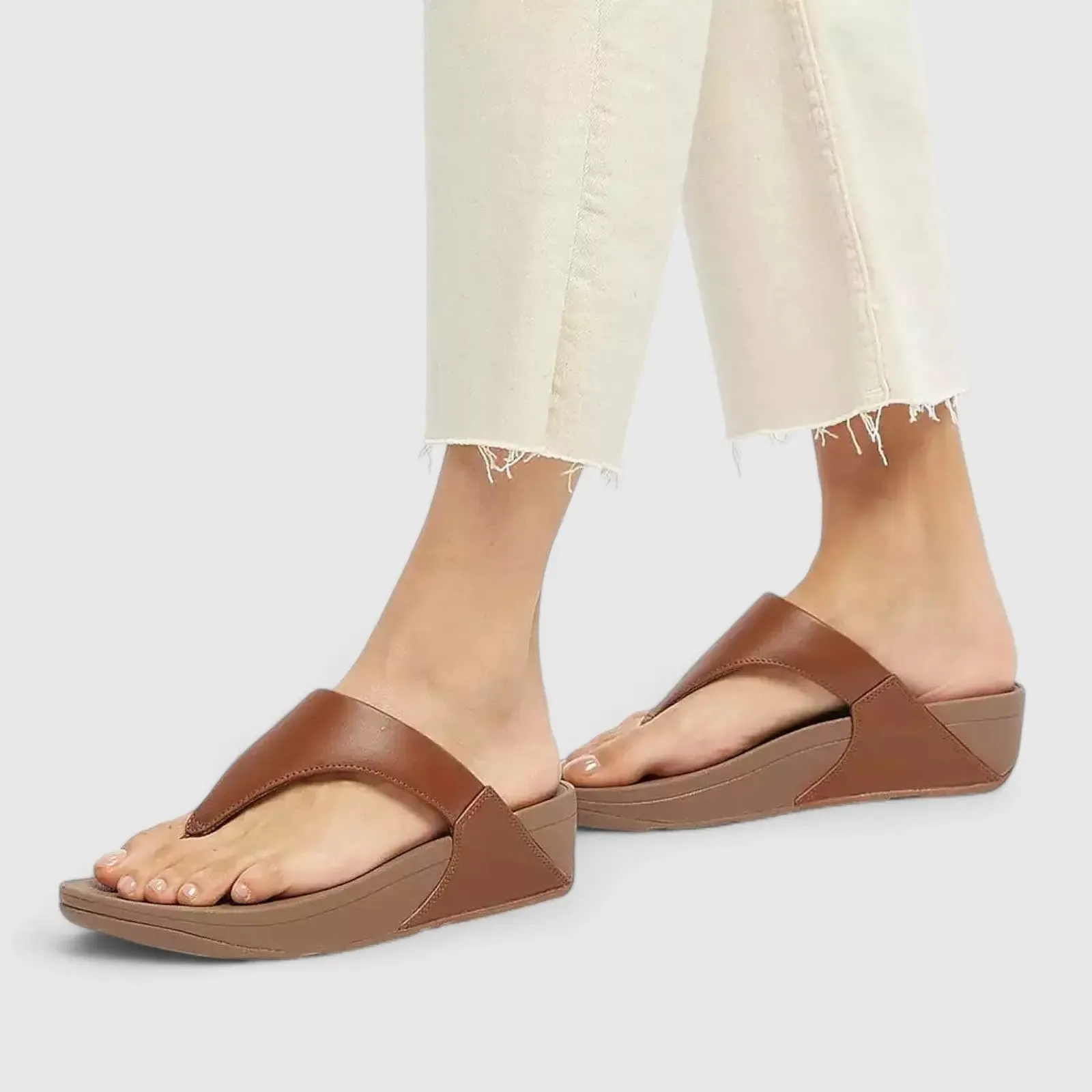 Fit Flops Lulu Leather Light Tan I88-592