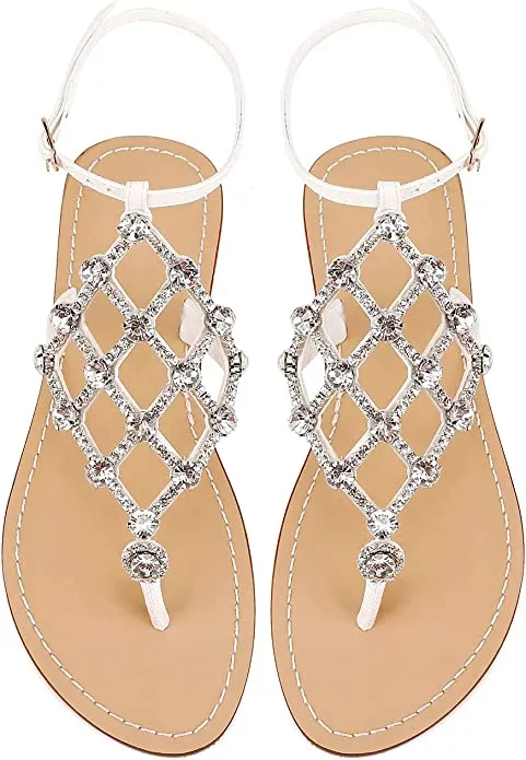 Gold Diamond Sequin Rhinestone Sparkle Fashion Sandals