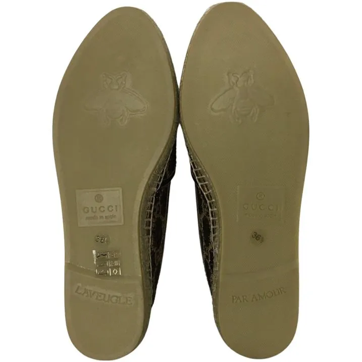 Gucci Women's Espadrilles Heritage GG Lame Espadrilles