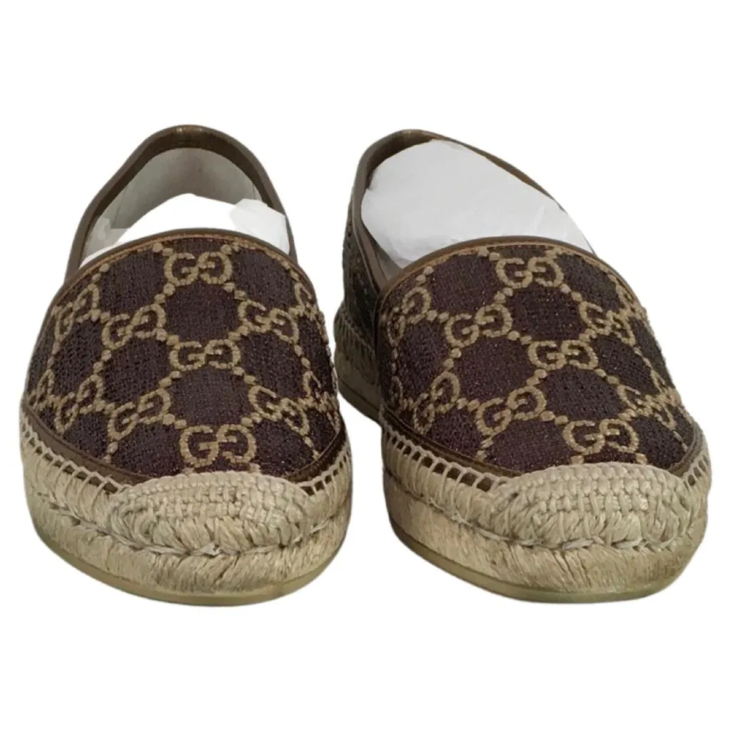 Gucci Women's Espadrilles Heritage GG Lame Espadrilles