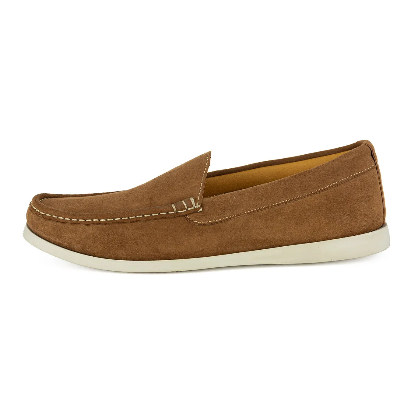 Kinshasa : Mens Leather Moccasin in Donkey London Velutto