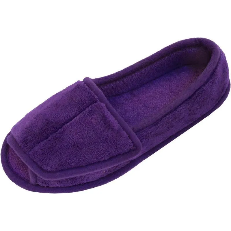 Knitted Plush Arthritis Slippers – Adjustable Comfort