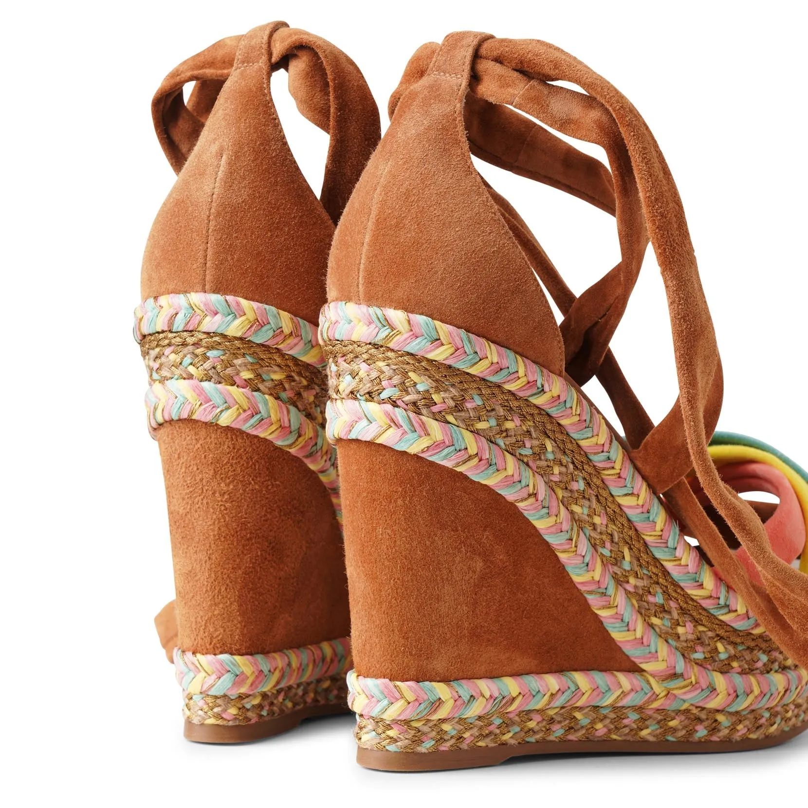 Lagoadonna 120 suede wedge espadrilles