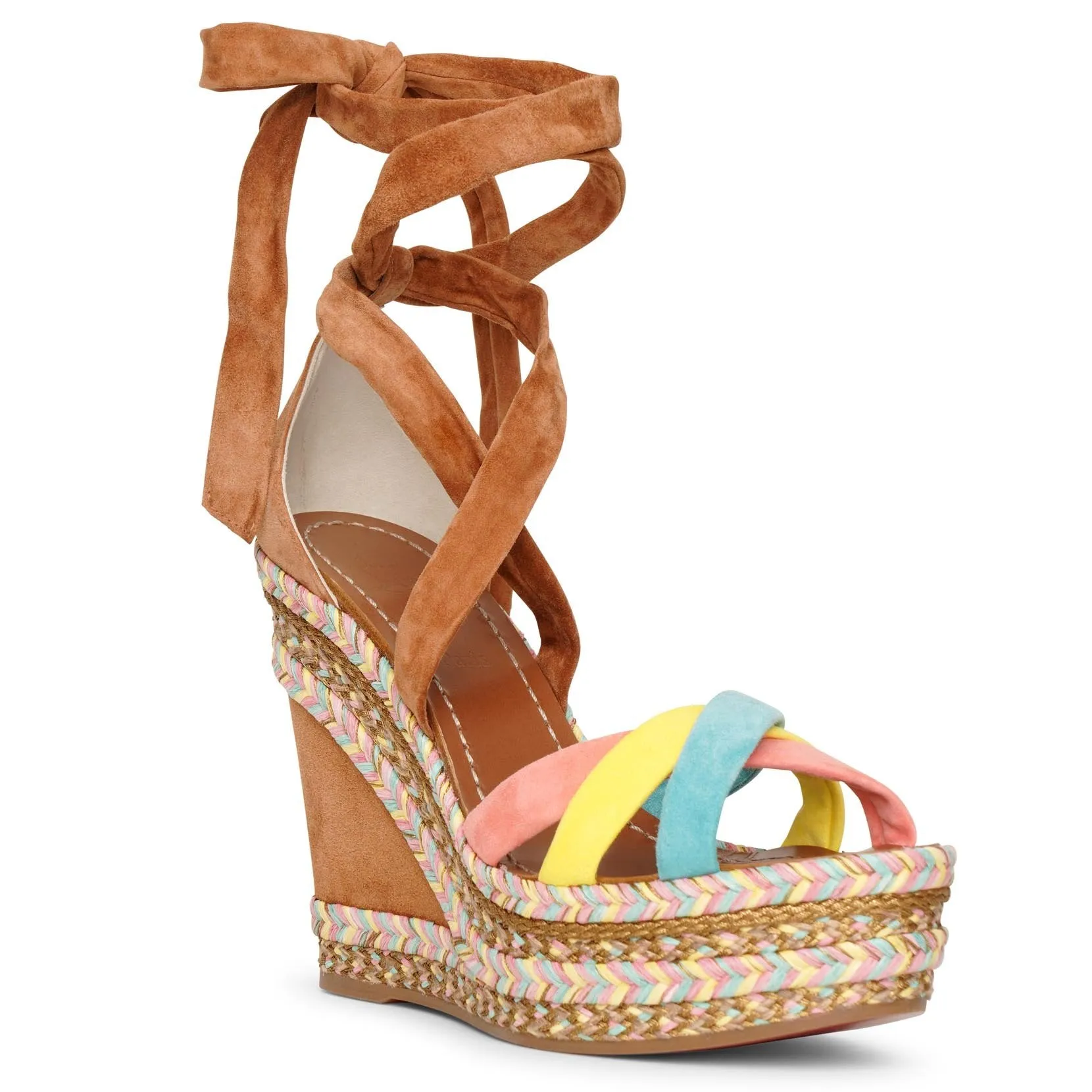 Lagoadonna 120 suede wedge espadrilles