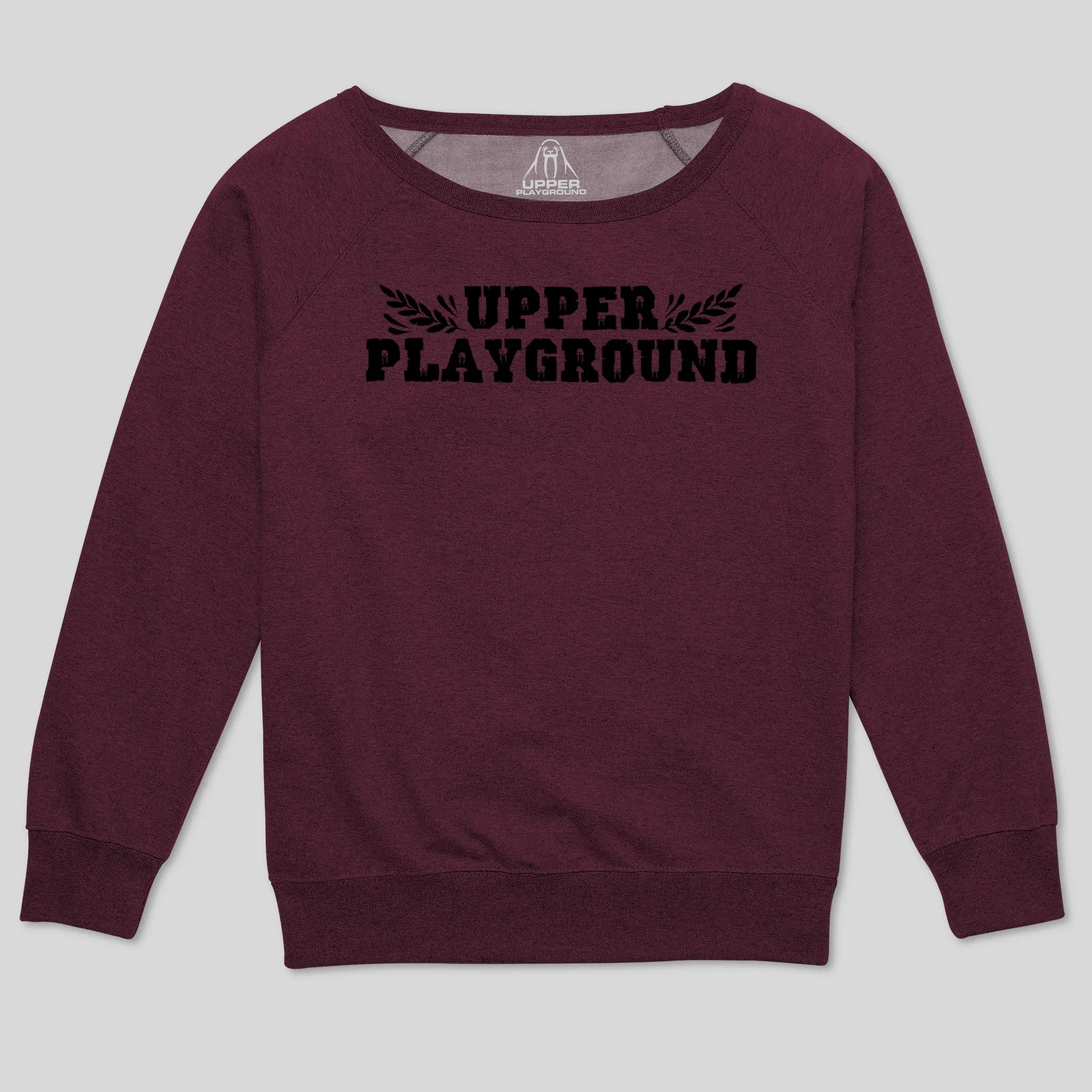 LEAVES WOMEN'S SCOOP NECK SWEATSHIRT
