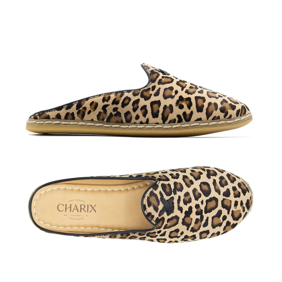 Leopard Mules for Men