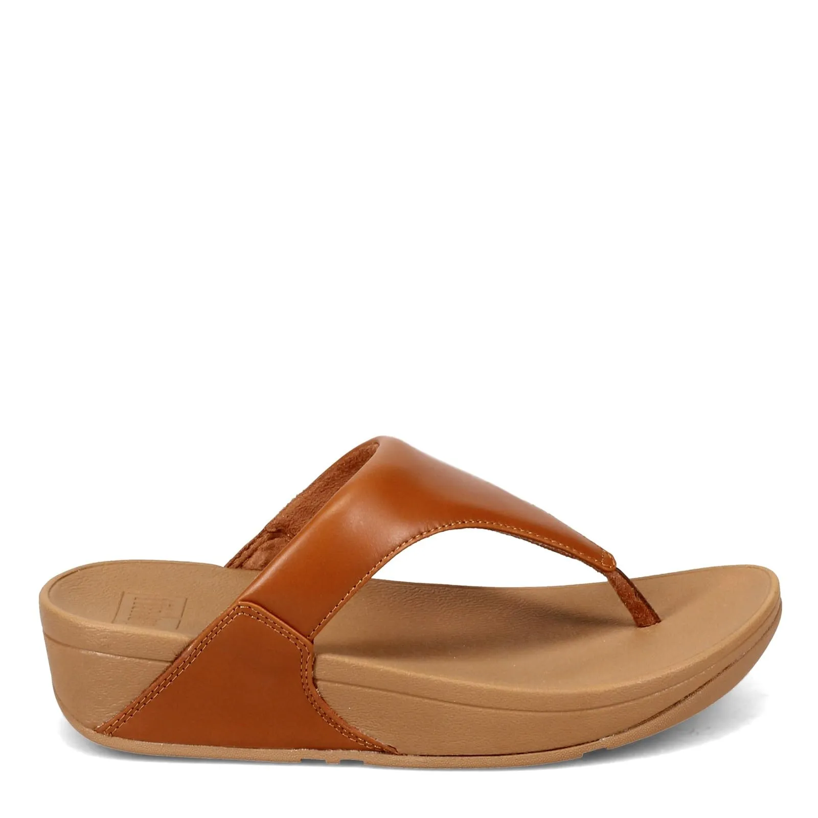 Lulu Leather Toepost Wedge - Womens