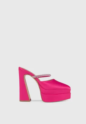 PANDORA Rosa - Mules tacchi alti con plateau