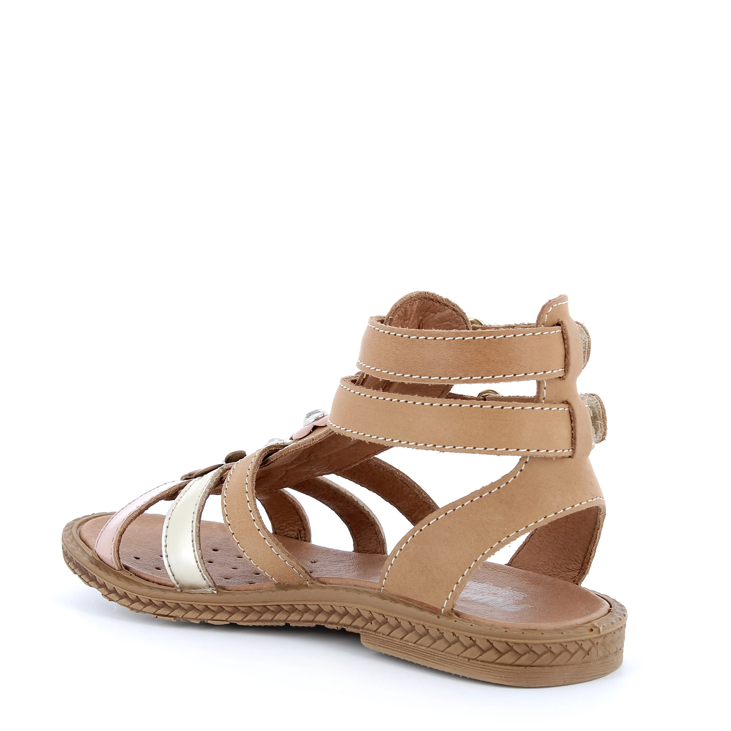 Primigi | Brown High Top Leather Sandal