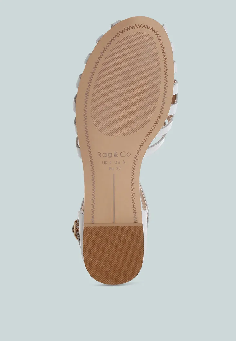 Ramita Horsebit Fringe Flat Sandals