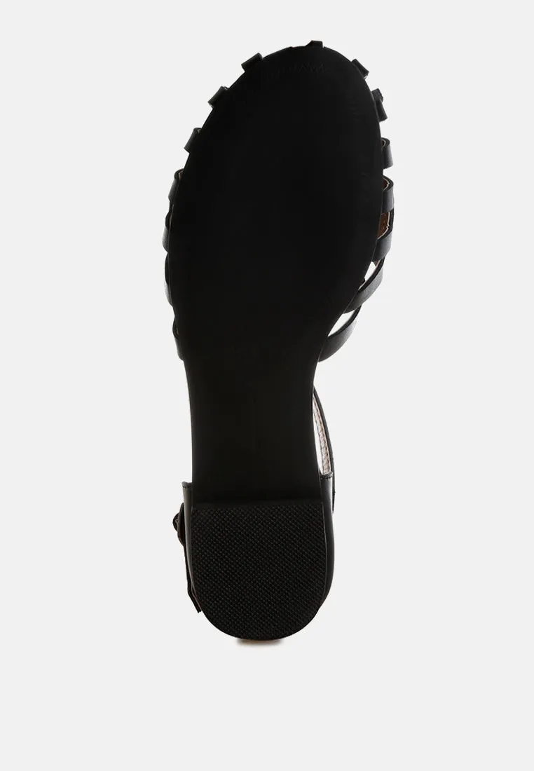 Ramita Horsebit Fringe Flat Sandals
