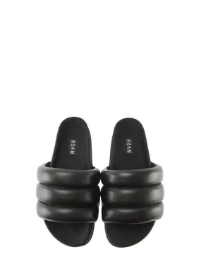 ROAM Puffy Vegan Leather Sandals - Black