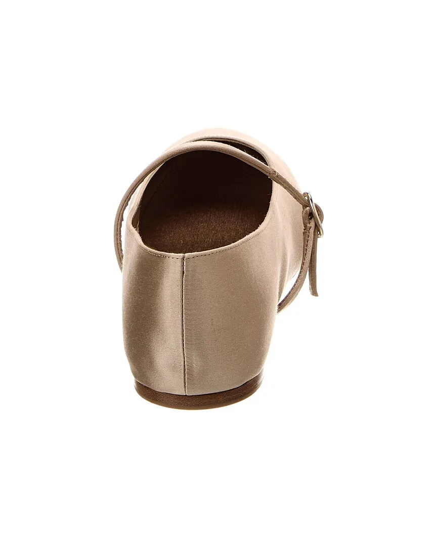 Saint Laurent Gio Silk Ballet Flat