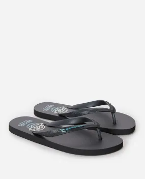 Salt Water Culture Bloom Open Toe - Washed Black
