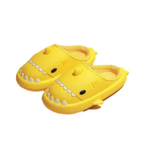 Shark Waterproof Thick Sole Plush Sandals
