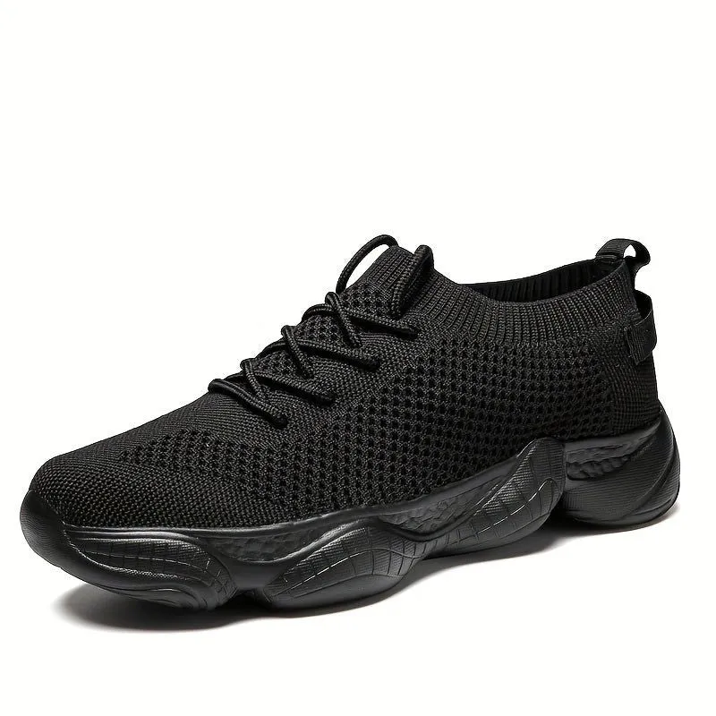Stylish Lightweight Easy Walkers Soft Sole Woven Mesh Sneakers