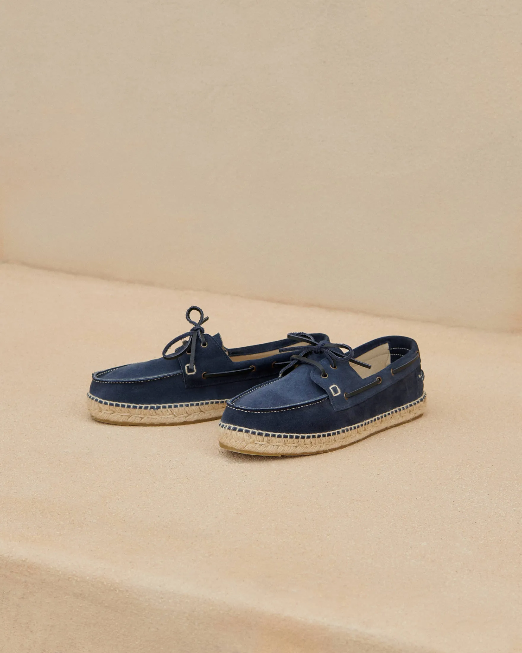 Suede Boat-Shoes Espadrilles - K15K0 - Hamptons Patriot Blue