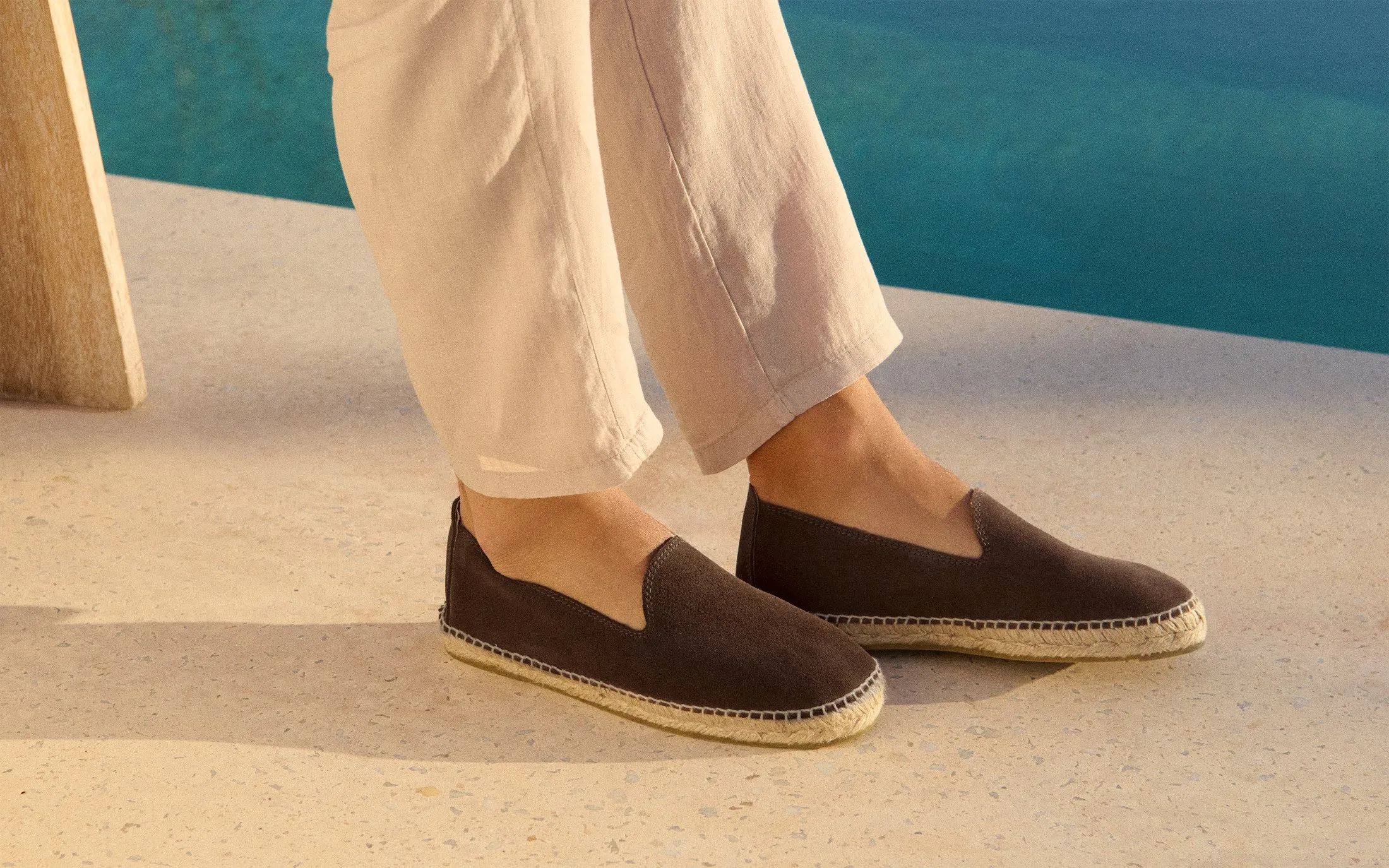 Suede Espadrilles - R57C0 - Hamptons Cocoa