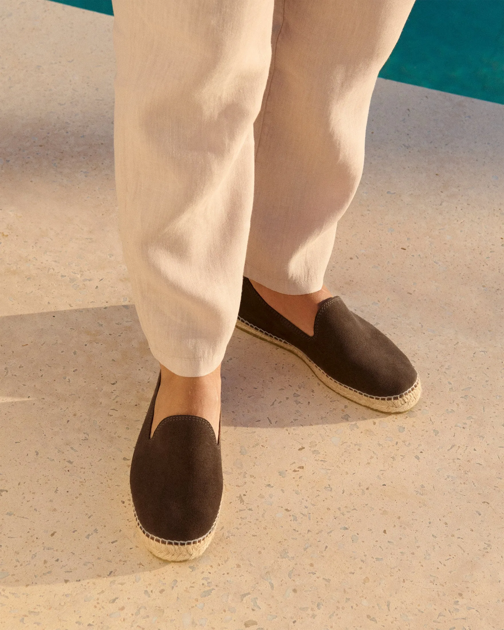 Suede Espadrilles - R57C0 - Hamptons Cocoa