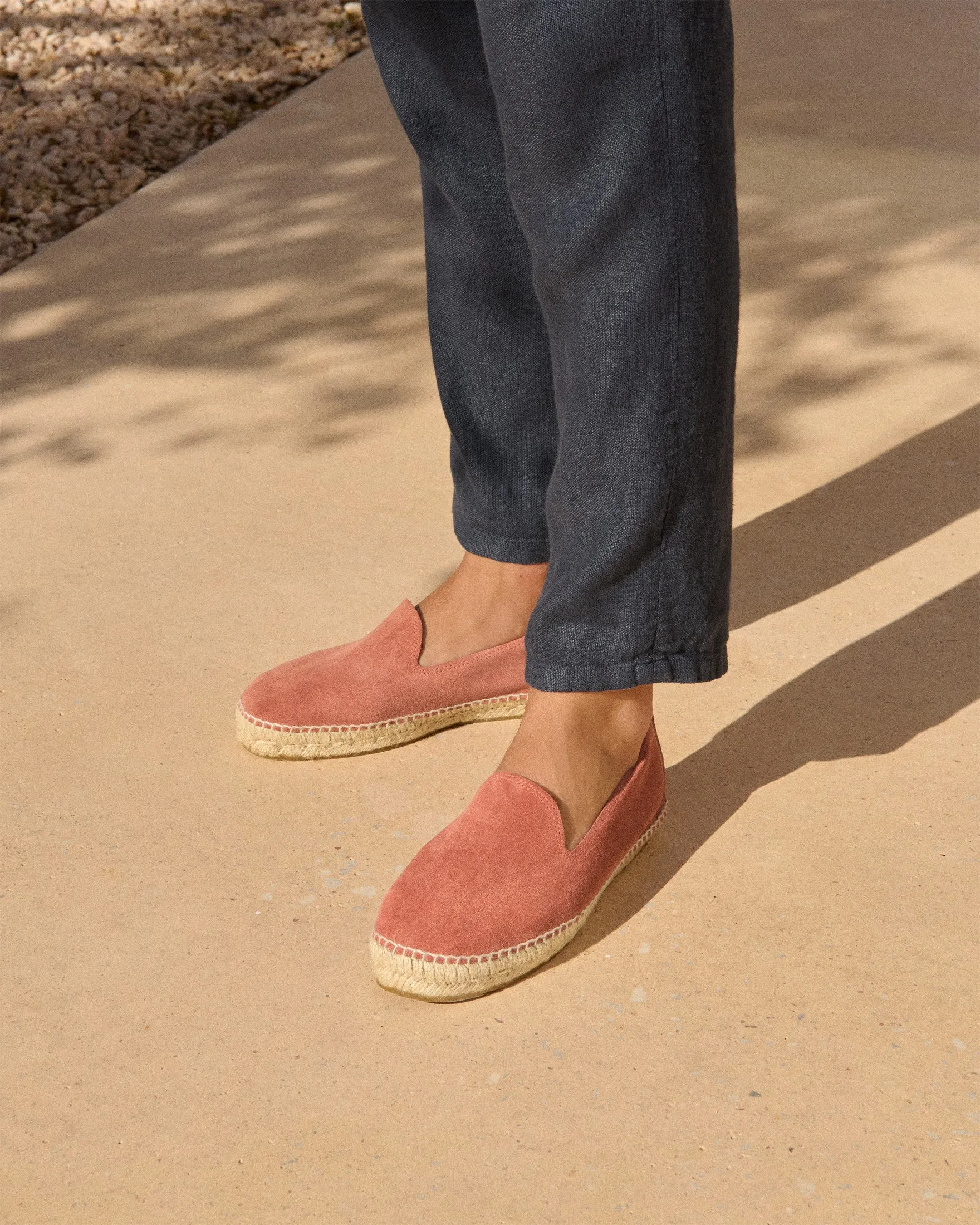 Suede Espadrilles - R70C0 - Hamptons Terracotta