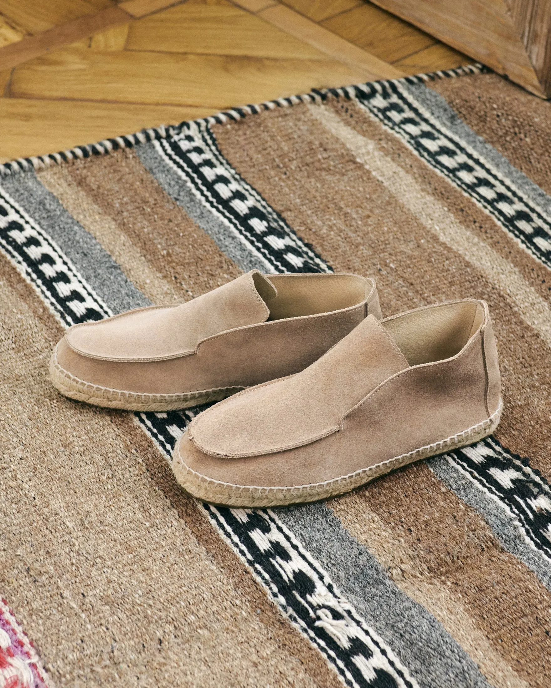 Suede Traveler Ankle Boot Espadrilles - W19LH - Hamptons Vintage Taupe